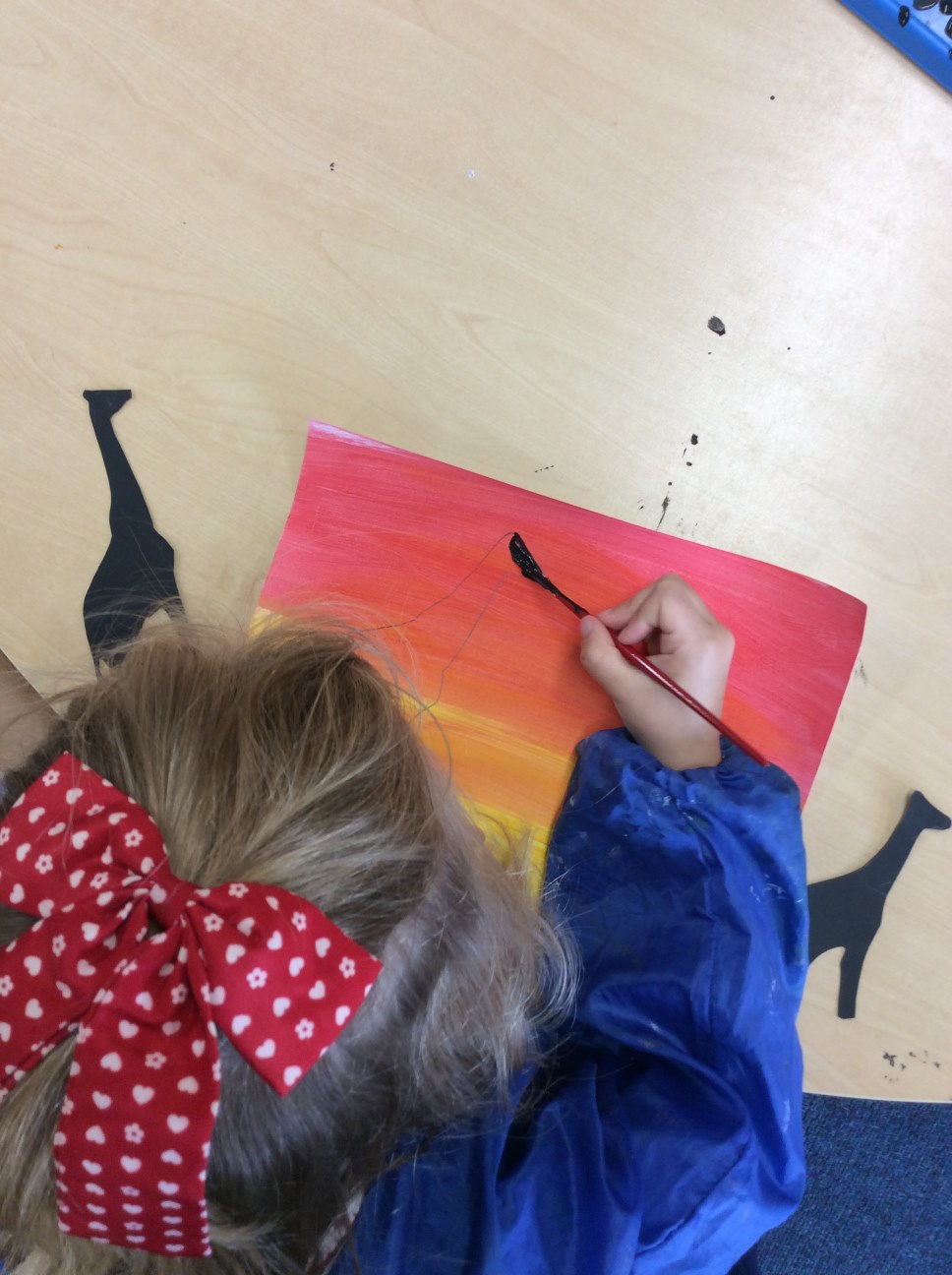 child painting