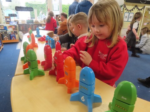 children playing with blocks